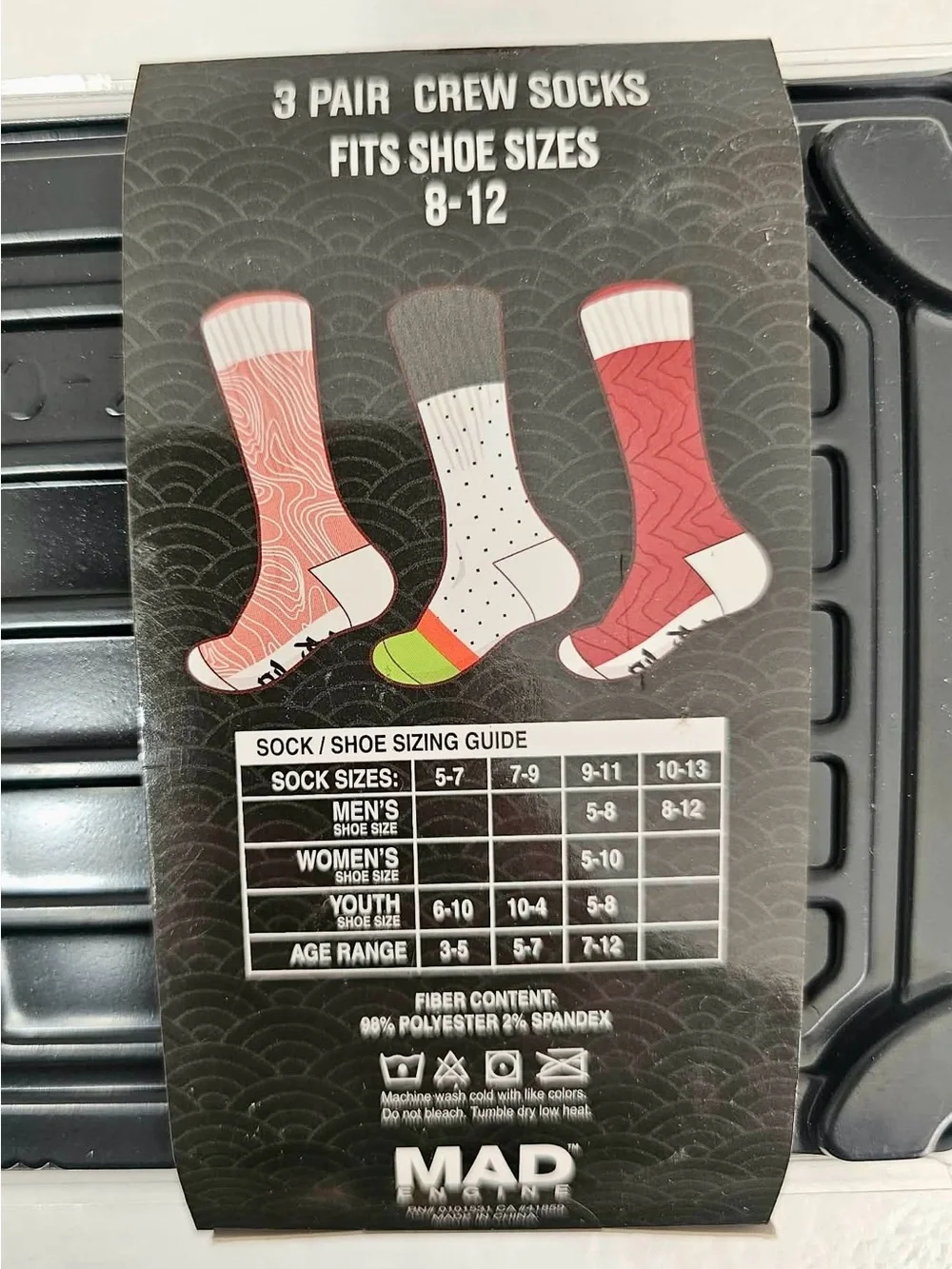 MAD Engine Sushi Socks Crew Socks 8-12